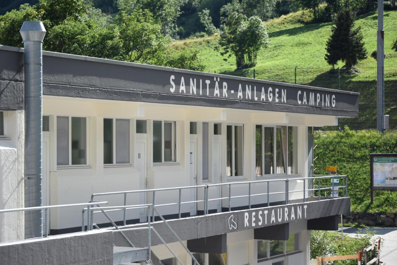 Campingplatz Mit Restaurant & Sportarena Leukerbad Exterior foto